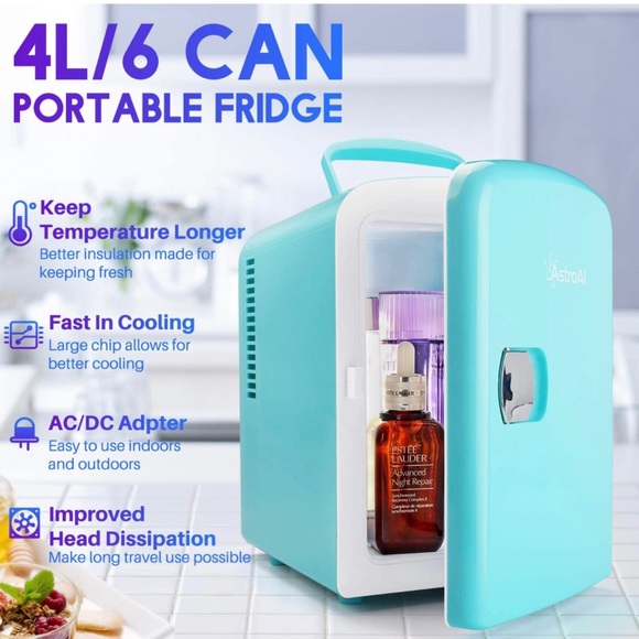 SOLD* Mini fridge in tiffany blue - Picture 6 of 10